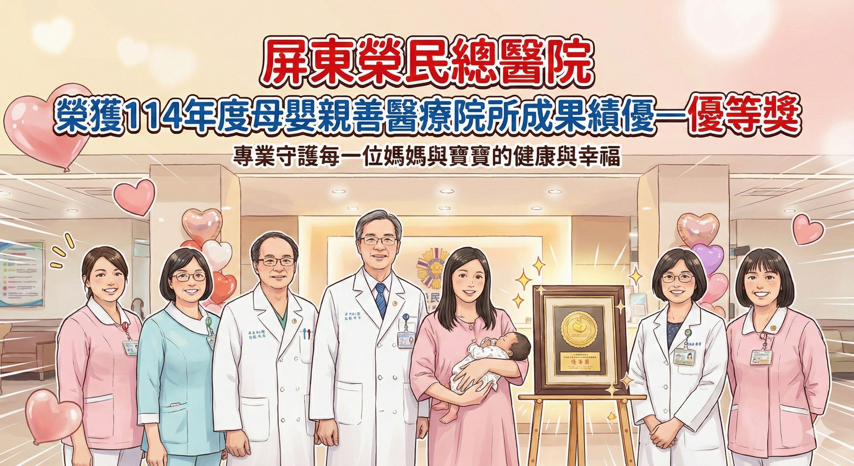 114年度母嬰親善醫療院所成果績優－優等獎(圖片)